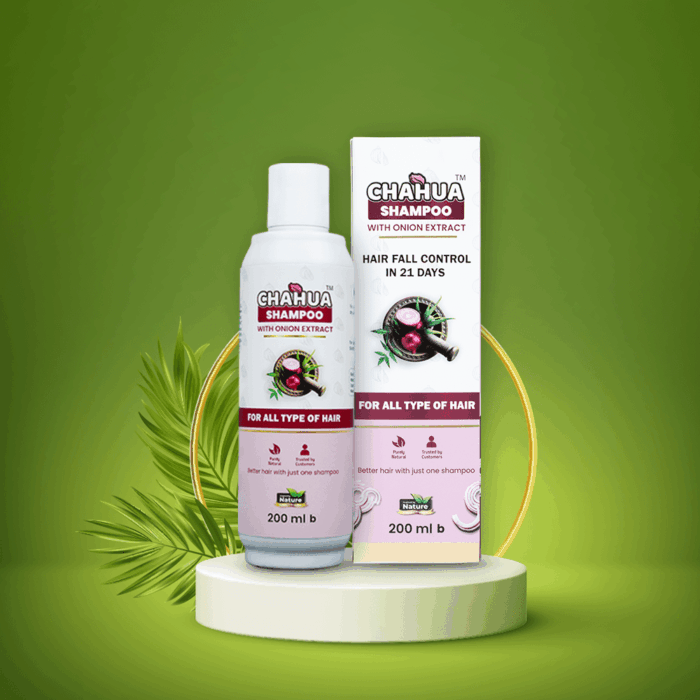 চাহুয়া শ্যাম্পু (পেঁয়াজের নির্যাসের সাথে)